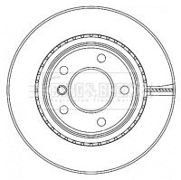 BORG & BECK Bremžu diski BBD4467